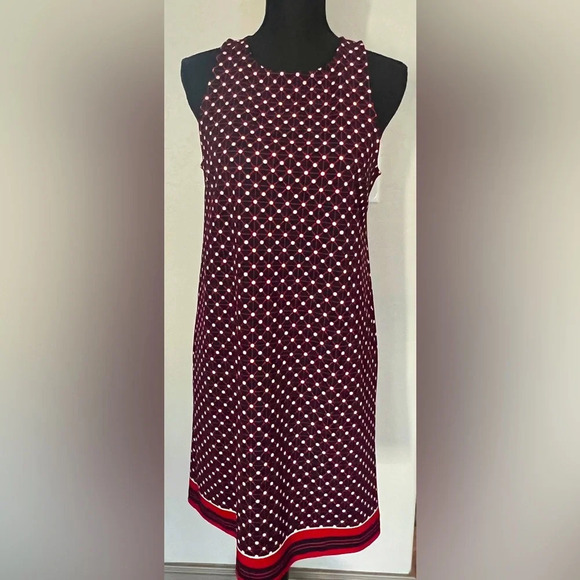 Banana republic size small red white and blue sleeveless dress - Picture 1 of 10